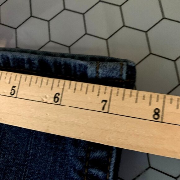 Kut from the Kloth Jeans Womens 16 S Mid Rise Dark Wash Straight Leg Denim 36x29 - Picture 7 of 9